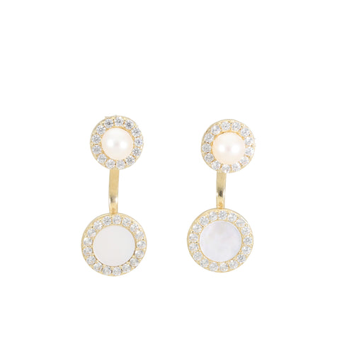 ARETES BLANCO RESPLANDOR