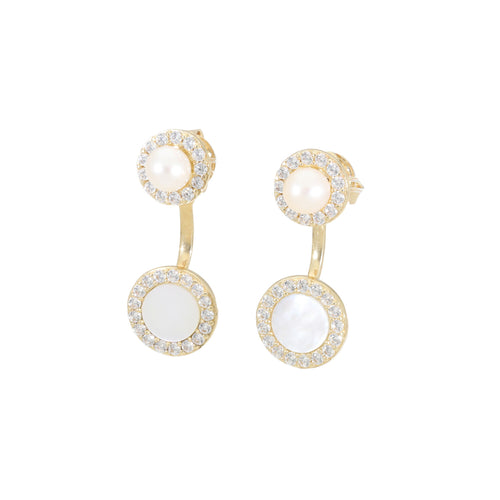 ARETES BLANCO RESPLANDOR